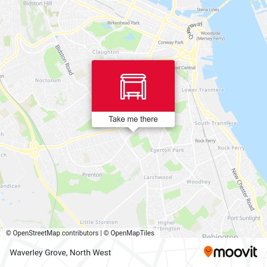 Waverley Grove map