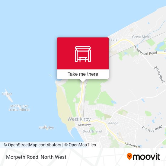 Morpeth Road map