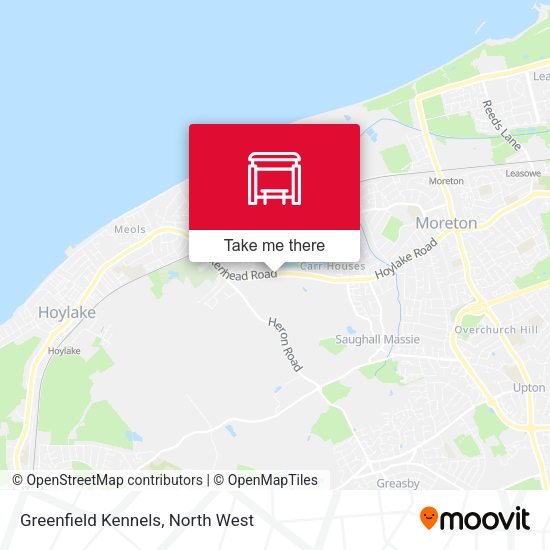 Greenfield Kennels map
