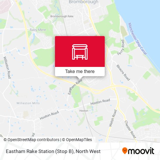 Eastham Rake Station (Stop B) map