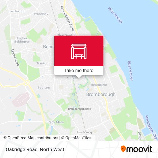 Oakridge Road map