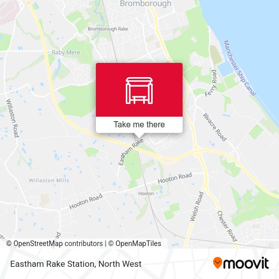 Eastham Rake Station map