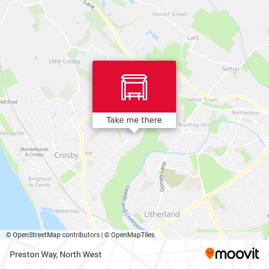 Preston Way map