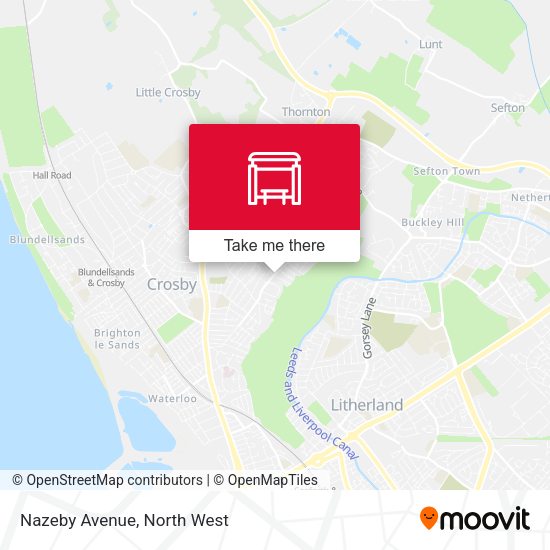 Nazeby Avenue map