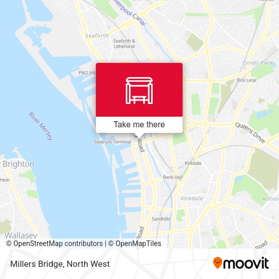 Millers Bridge map