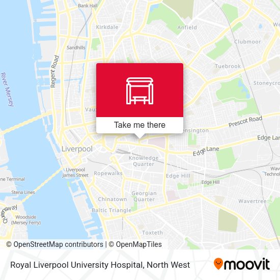 Royal Liverpool University Hospital map