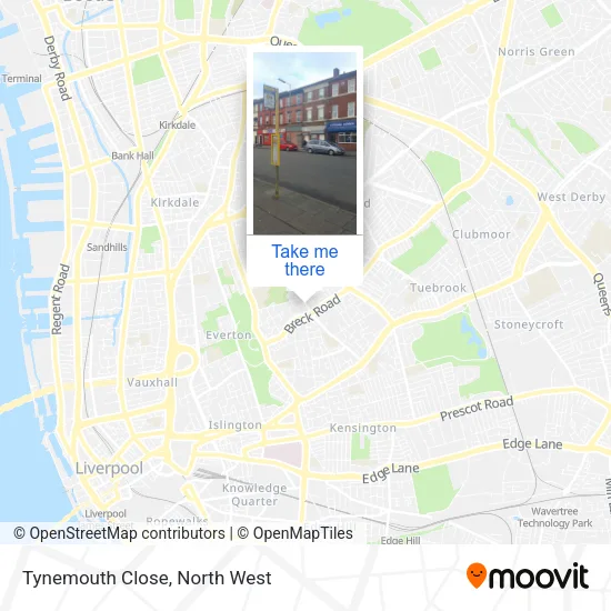 Tynemouth Close map