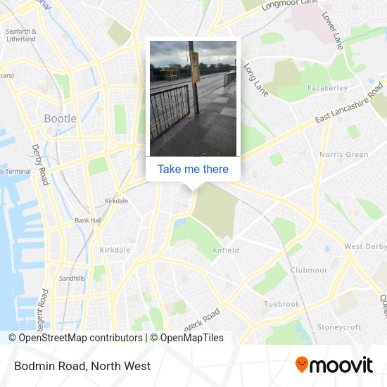 Bodmin Road map