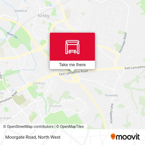 Moorgate Road map