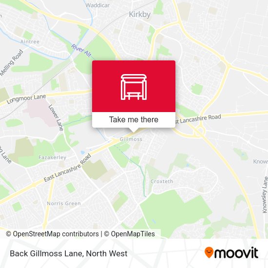 Back Gillmoss Lane map