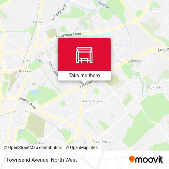 Townsend Avenue map