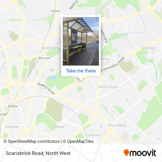 Scarisbrick Road map