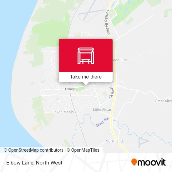 Elbow Lane map