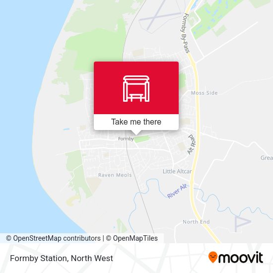 Formby Station map