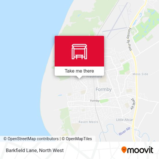 Barkfield Lane map