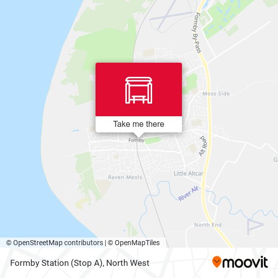 Formby Station (Stop A) map