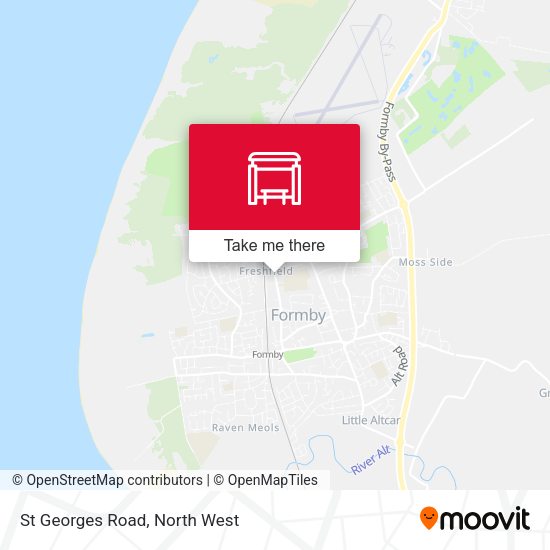 St Georges Road map