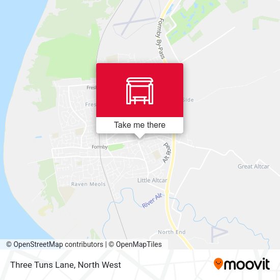 Three Tuns Lane map