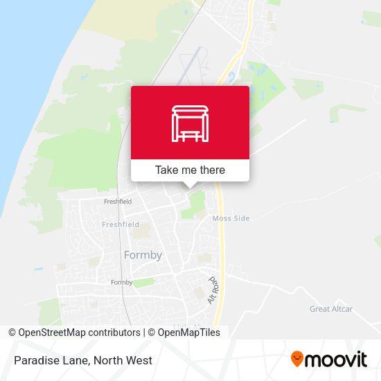 Paradise Lane map