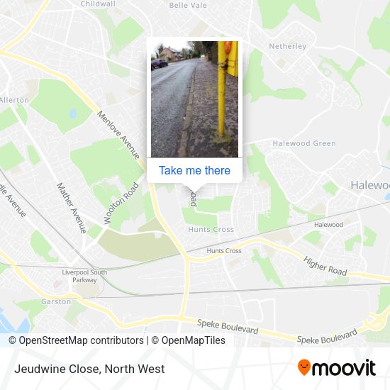 Jeudwine Close map