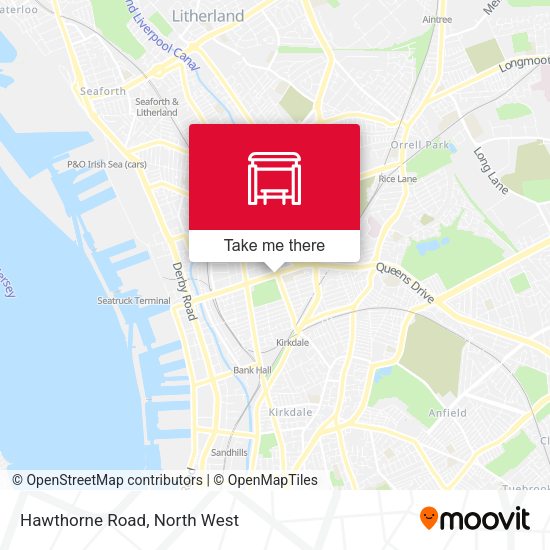Hawthorne Road map