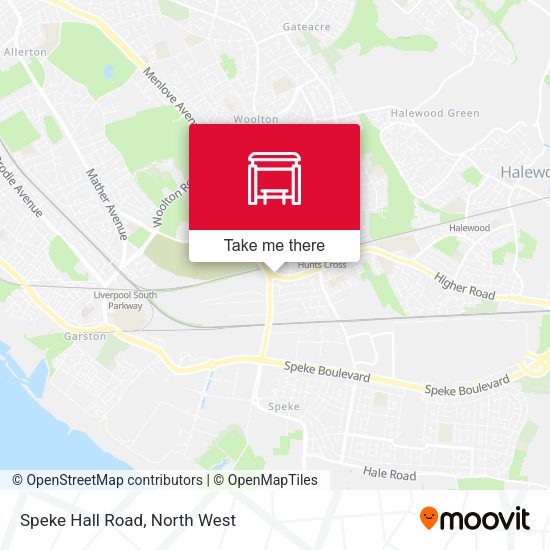 Speke Hall Road map