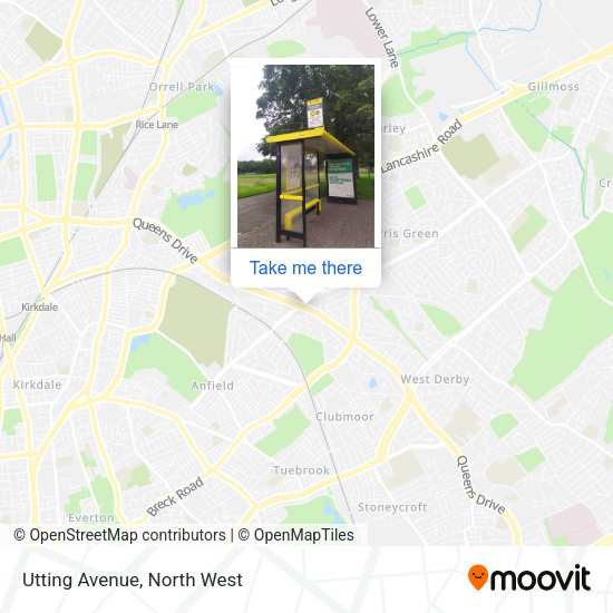 Utting Avenue map