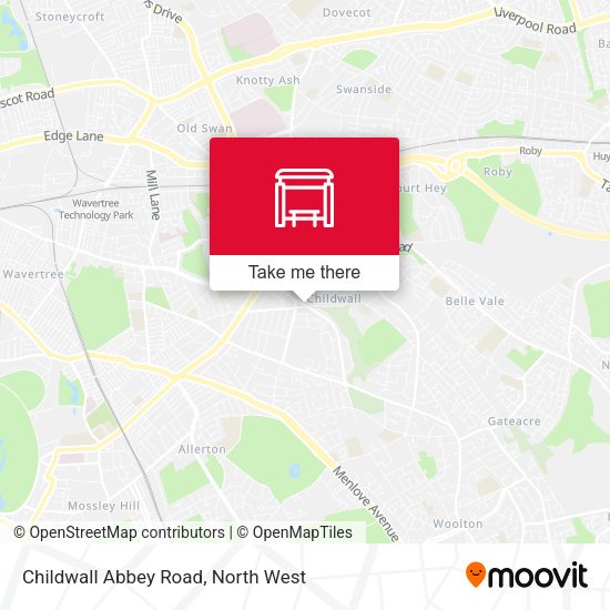 Childwall Abbey Road map
