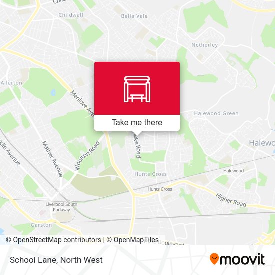 School Lane map