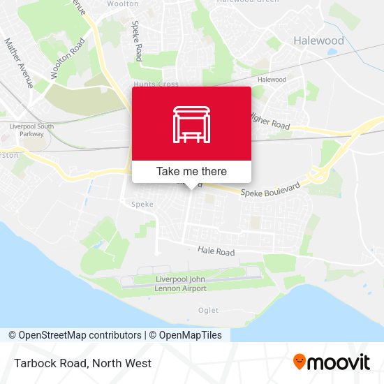 Tarbock Road map