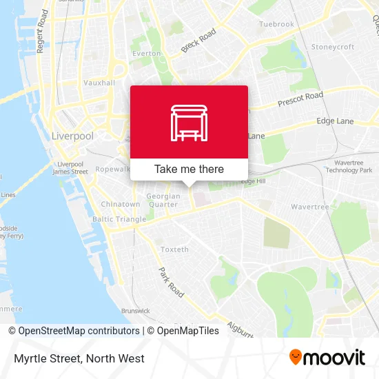 Myrtle Street map