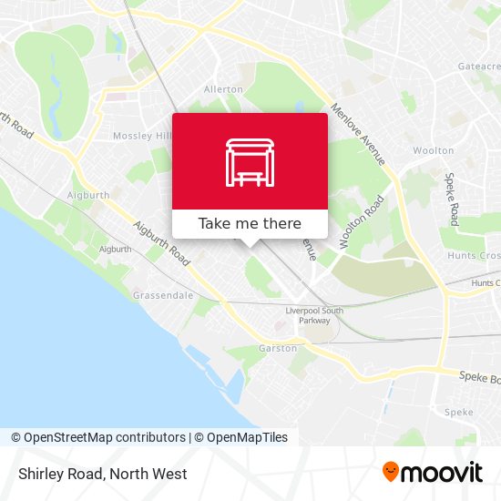 Shirley Road map