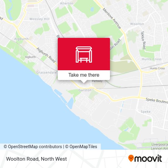 Woolton Road map