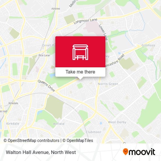 Walton Hall Avenue map