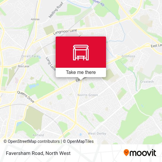 Faversham Road map