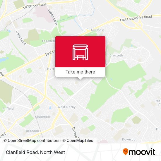 Clanfield Road map