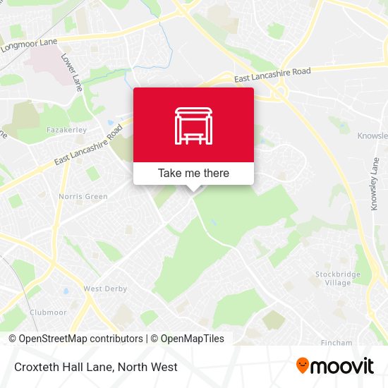 Croxteth Hall Lane map
