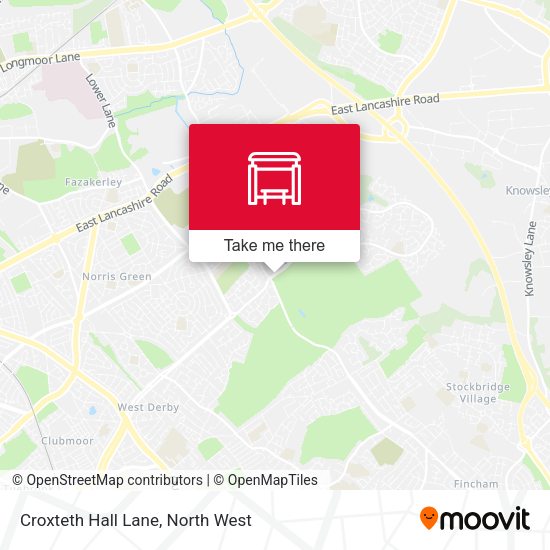 Croxteth Hall Lane map