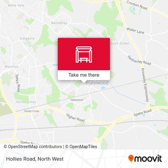 Hollies Road map
