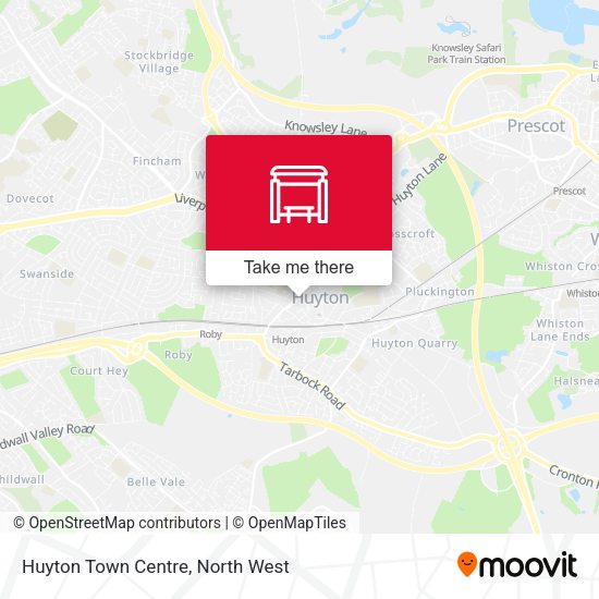 Huyton Town Centre map