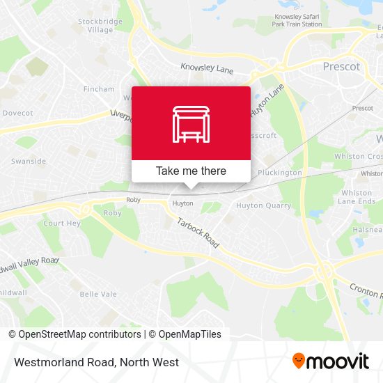 Westmorland Road map