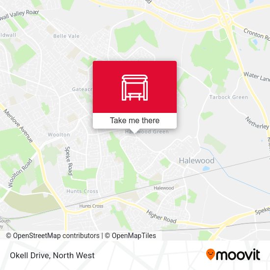 Okell Drive map