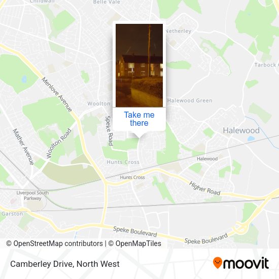 Camberley Drive map