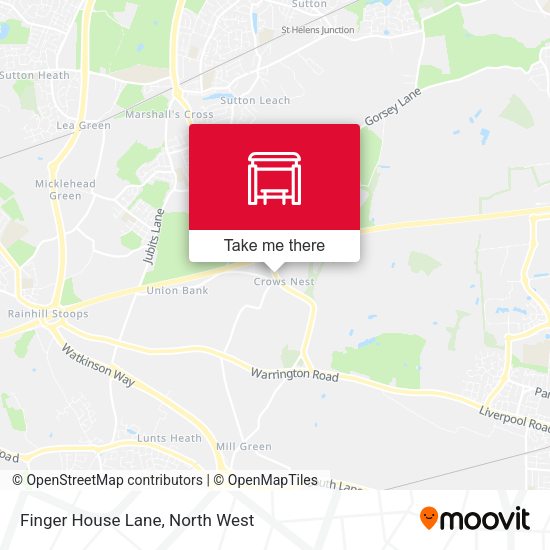 Finger House Lane map