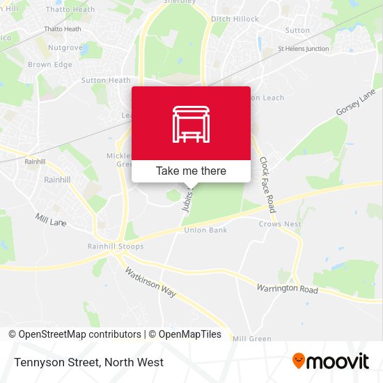 Tennyson Street map