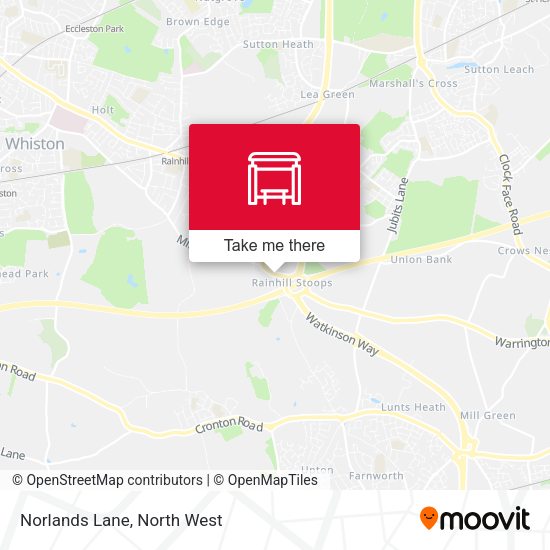 Norlands Lane map