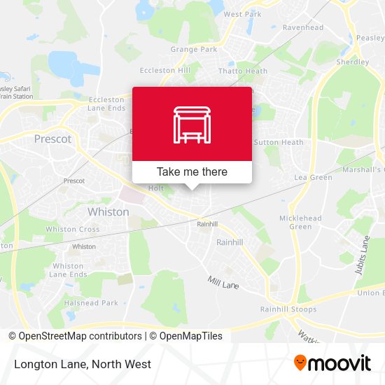 Longton Lane map