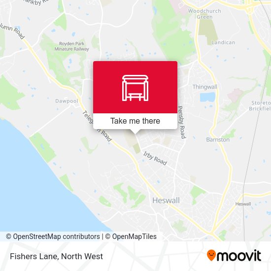 Fishers Lane map