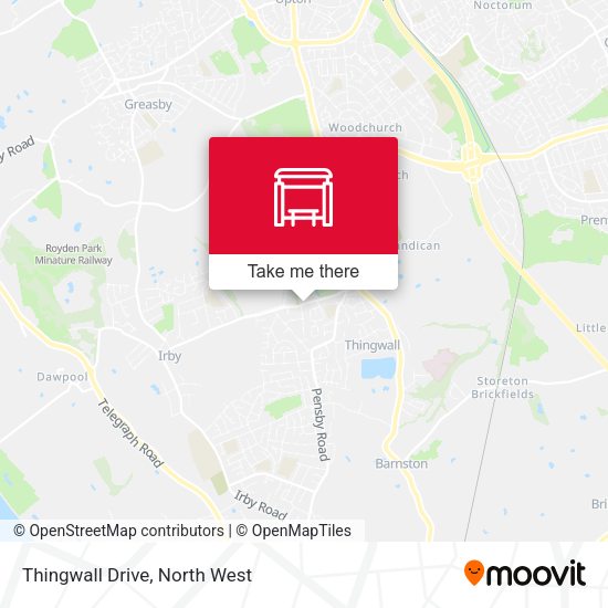 Thingwall Drive map