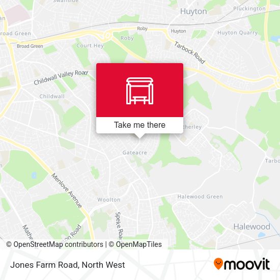 Jones Farm Road map